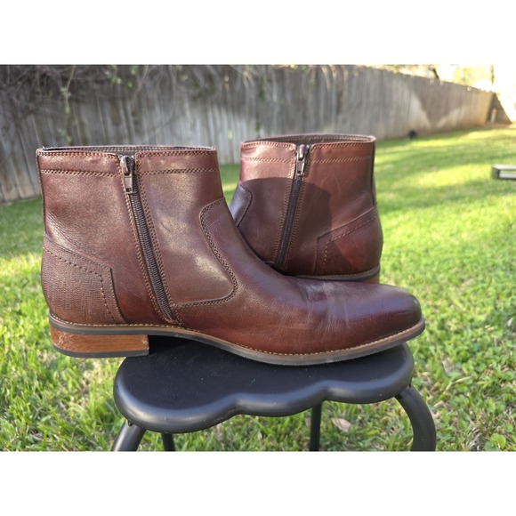 La Milano Leather Men's Dressy Ankle Boots - Cognac - Size 13 NEW W/O BOX - Picture 5 of 10